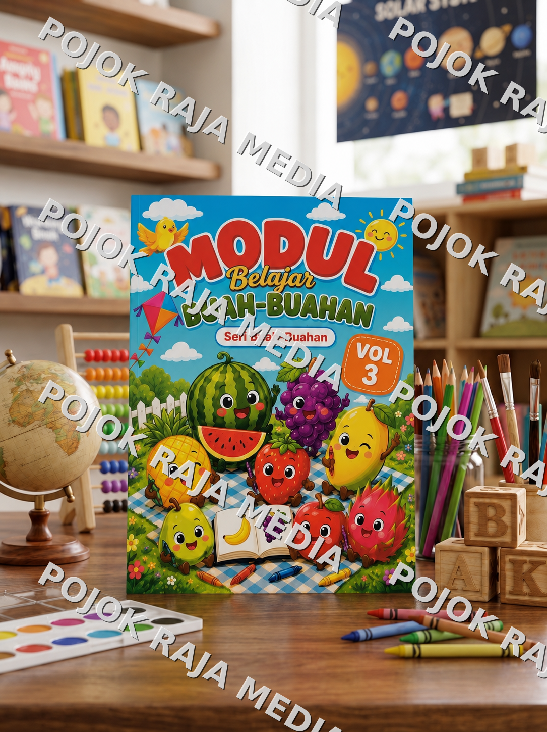 Modul Belajar Anak Seri Buah-Buahan Vol 3 / Buku Edukasi Anak Paud TK