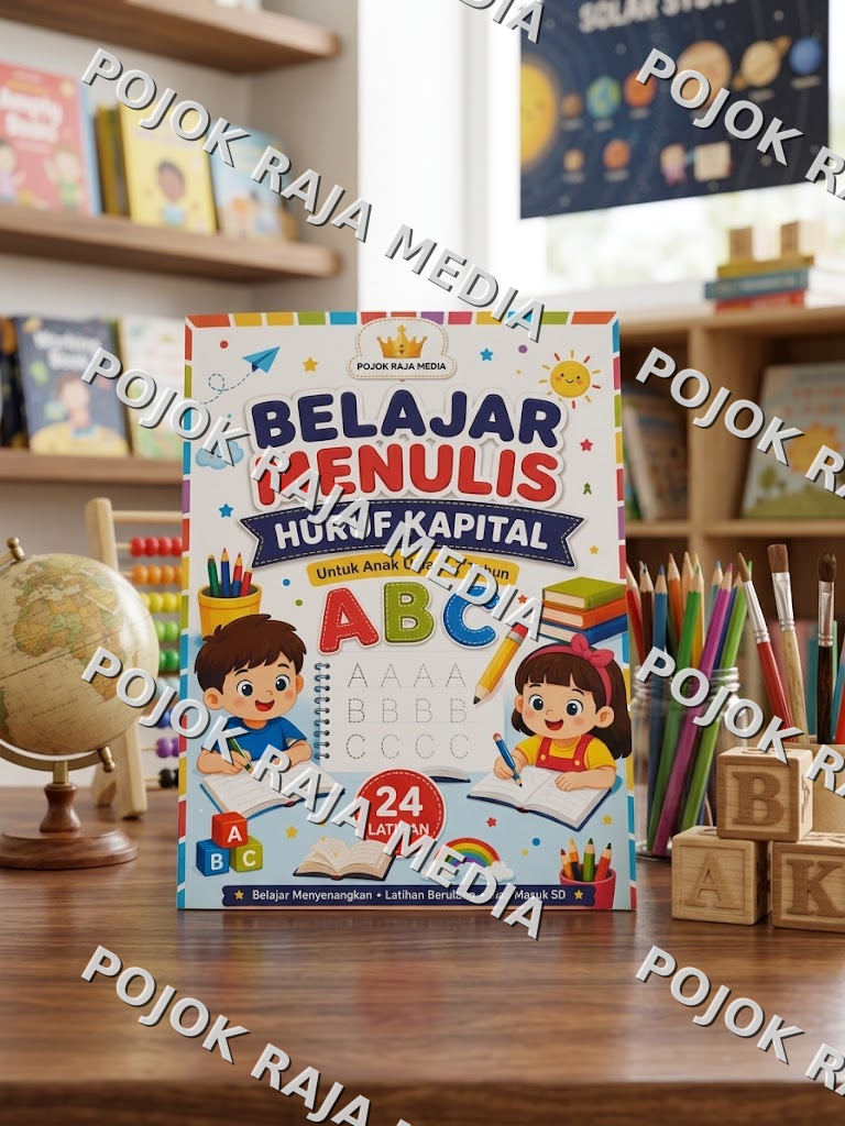 Buku Belajar Menulis Huruf Kapital / Buku Aktivitas Anak Paud TK